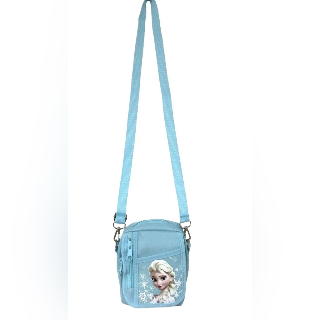 Frozen Detachable Lanyard Messenger Camera Pouch Shoulder Bag (Baby Blue)